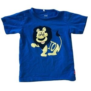 Kids t shirt LION Blue short sleeve NAME IT crewneck